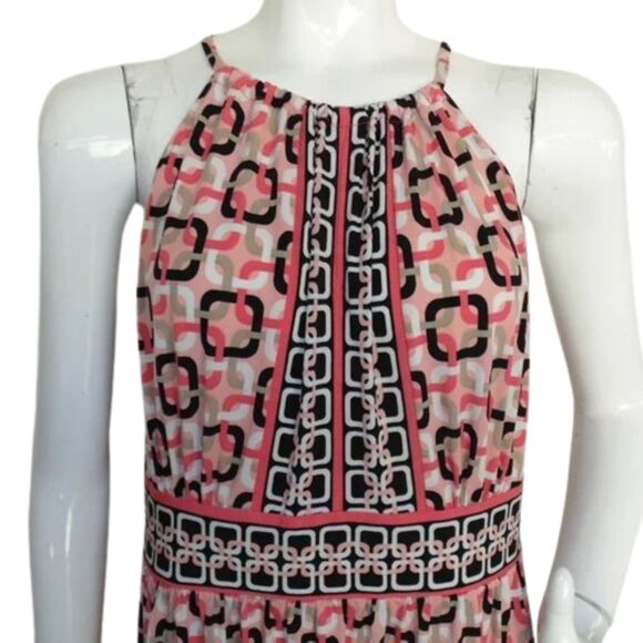 NY & CO Dress, XL, Summer, Multicolor Abstract Chain print, Sleeveless - Picture 2 of 12
